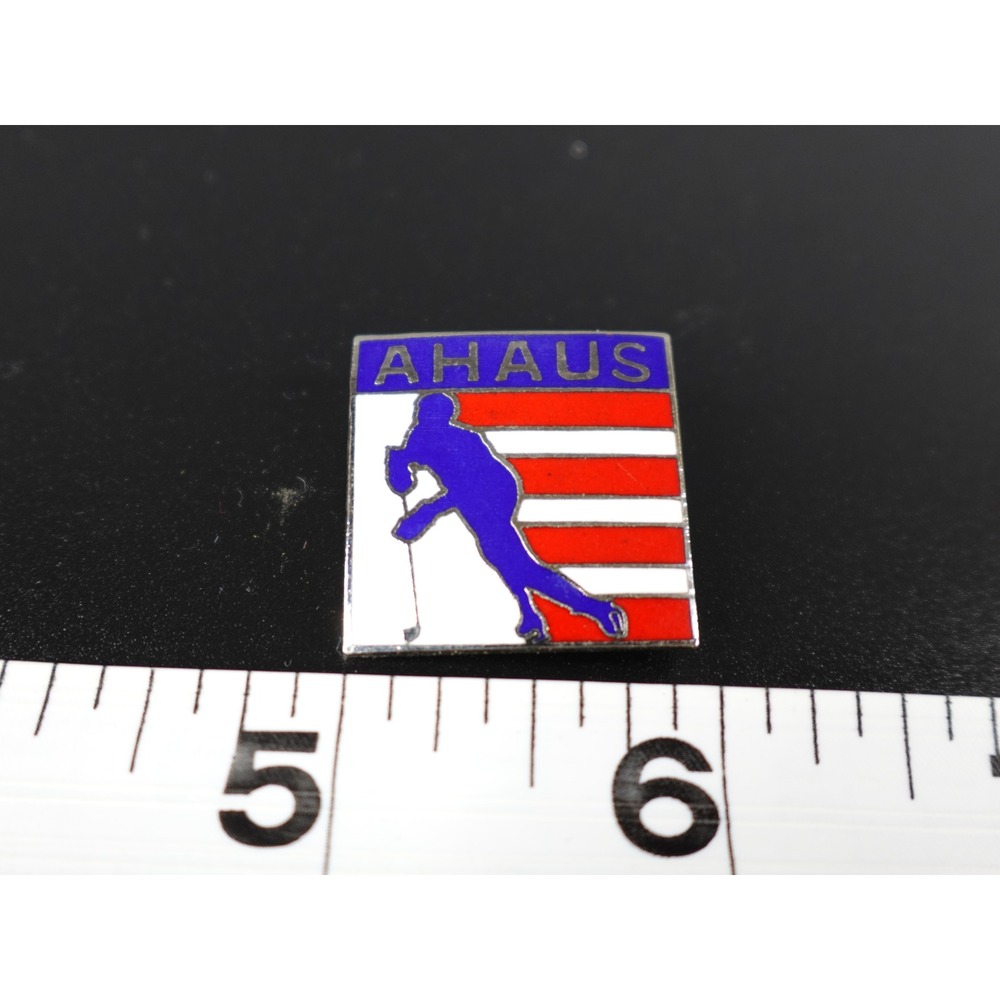 AHUS Hockey Player Enamel Pin Lapel Hat Tie Tack Collectible